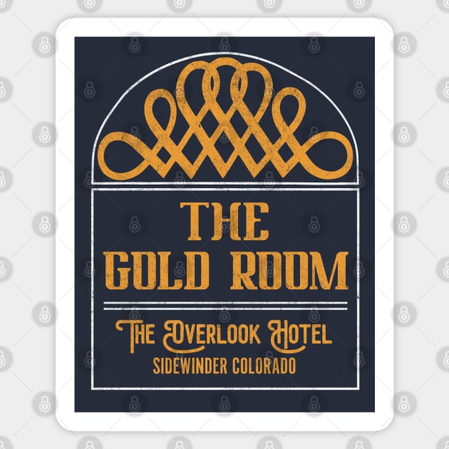 The Gold Room - The Overlook Hotel - Sidewinder, Colorado Sticker by BodinStreet